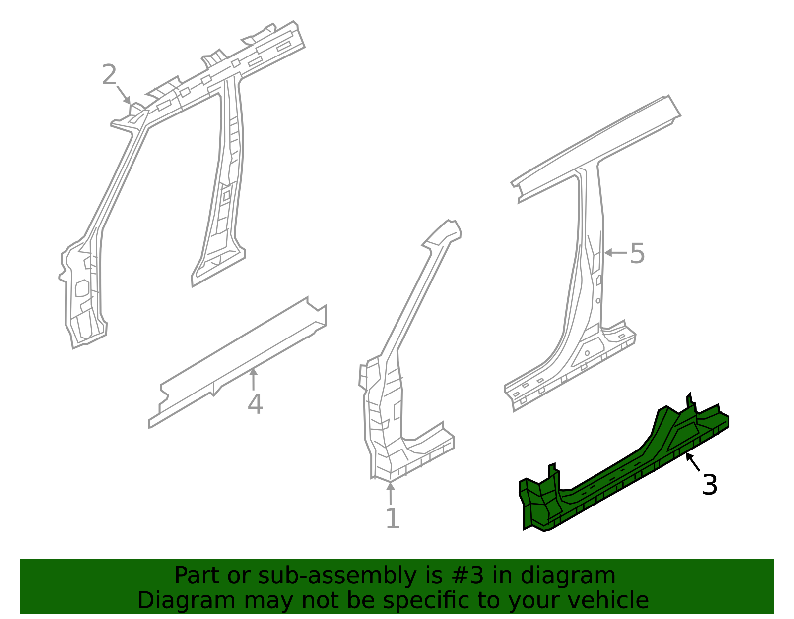 Kia Rio Rocker Panel 71322-B2D50 - Rocker Panel 2015-2019 Kia Soul | Kia.Parts Store