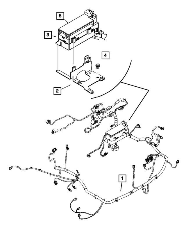 4793737AC - Electrical: Power Distribution Center Bracket for Mopar Image