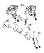 55398039AA - Fuel: Adjustable Pedal Assembly for Dodge: Ram 1500, Ram 2500, Ram 3500 Image