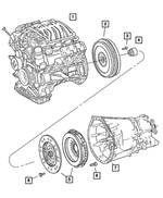 5097751AA - : Flywheel Bolt for Mopar Image