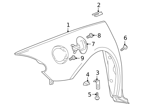 Quarter Panel & Components for 2009 Dodge Viper #0