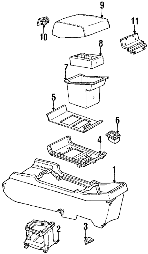 Center Console for 1990 Buick Reatta #0