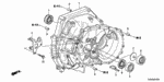 21000RPF305 - Transmission - Manual: CASE, CLUTCH for Honda Image