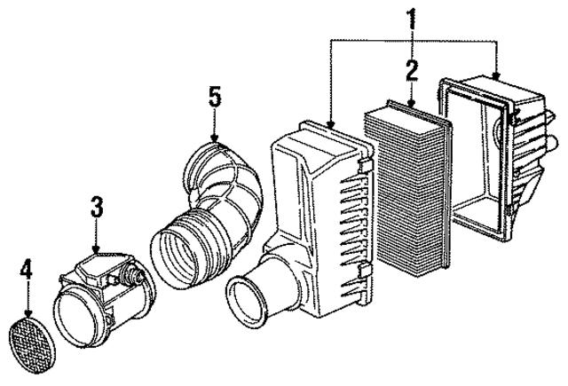 13711735344 - Engine: Air Cleaner Assembly for BMW Image