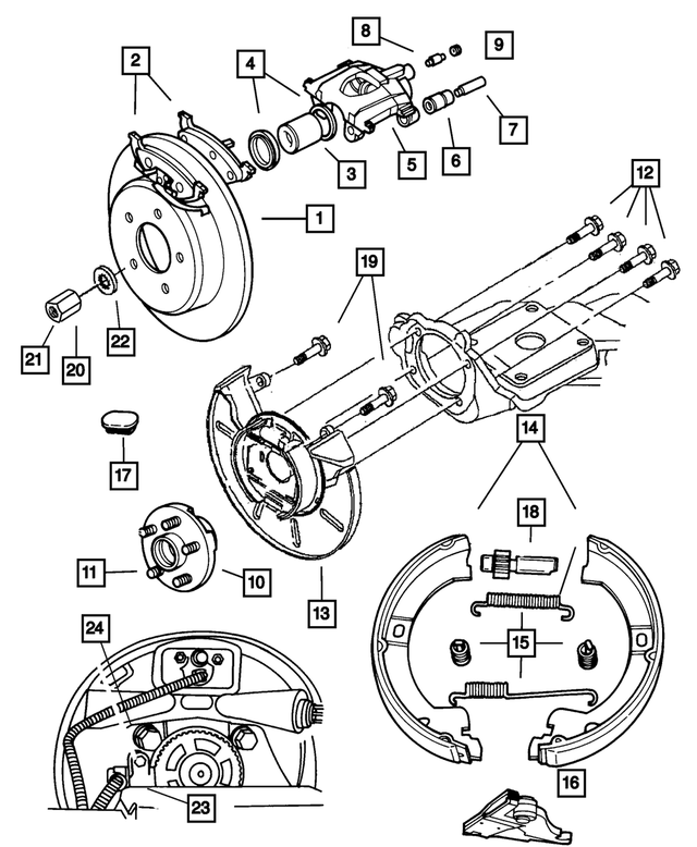 R5019808AA - Service Brakes: Disc Brake Caliper for Mopar Image
