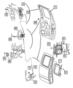 55275054AC - Doors and Related Parts: Quarter Glass, Right for Dodge: Ram 2500, Ram 3500 Image