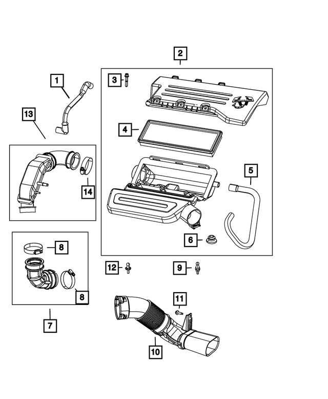 4893142AA - Fuel: Make Up Air Hose for Mopar Image