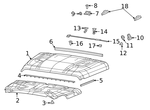 Hood & Components for 2025 Jeep Gladiator #1