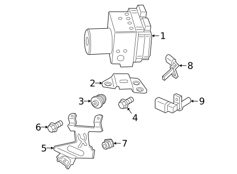 ABS Components for 2020 Porsche Cayenne #0