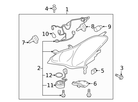 Bulbs - Chassis for 2017 INFINITI QX50 #0