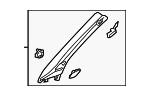 8V5867233ASP8 - Body: Windshield Pillar Trim for Audi Image