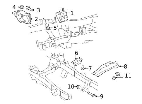Engine & Trans Mounting for 2004 Ford Ranger #0