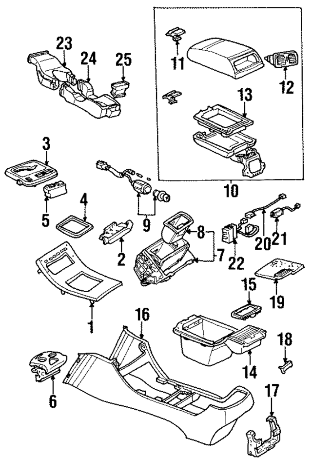 5886050020B0 - Body: Console Air Vent for Lexus Image