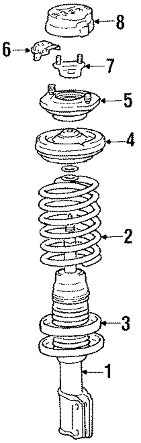 Struts & Suspension Components for 1990 Mitsubishi Sigma #0