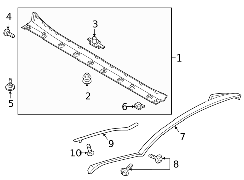Exterior Trim - Pillars for 2019 Porsche 911 #0