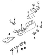 F5RY54045A36H - Body: Console Panel for Ford Image
