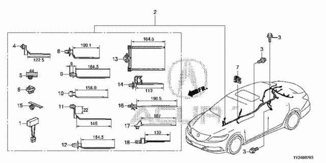 Wire Harness (4) for 2015 Acura RLX #0