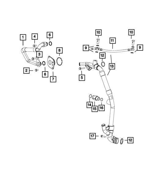 EGR Cooling System for 2018 Ram 3500 #1