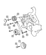 6104037AB - Cooling: Screw Screw for Mopar Image