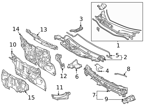 Cowl for 2019 Toyota Mirai #0