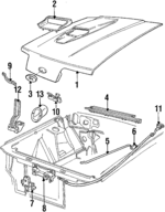 E4ZZ16612A - Body: Hood for Ford: Mustang Image