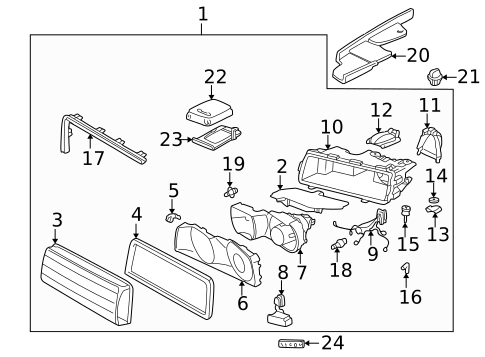 Headlamp Components for 1997 BMW 740iL #0