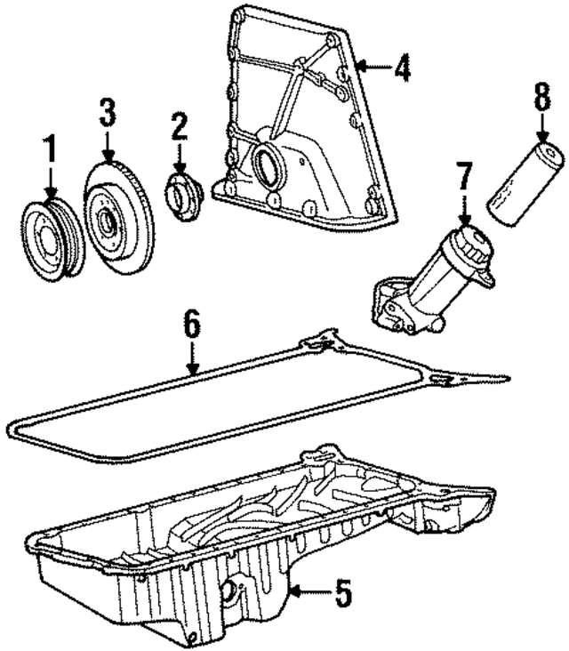 1041806310 - Engine: Engine Oil Filter Housing for Mercedes-Benz Image