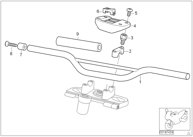 32717686448 - : Cover F Handlebar Crossover for BMW-Motorrad Image