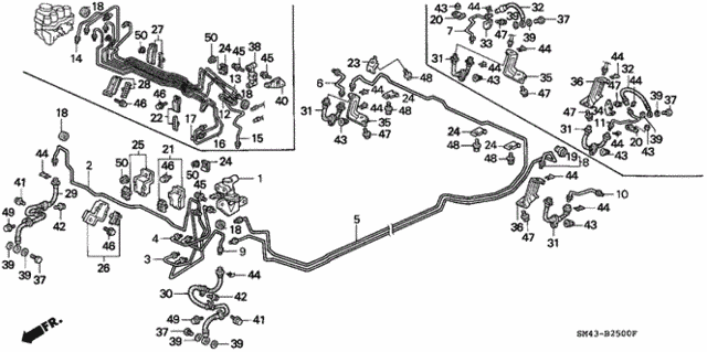 Brake Lines (1) for 1991 Honda Accord #0