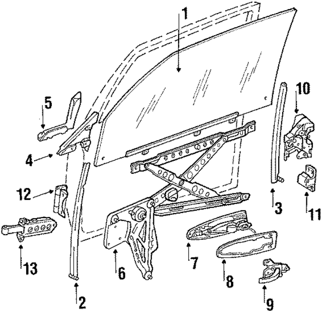 1267200615 - Body: Guide Rail for Mercedes-Benz Image