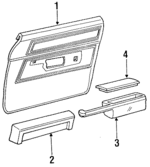 E3AZ5423942BGB - Body: Door Trim Panel for FORD Image
