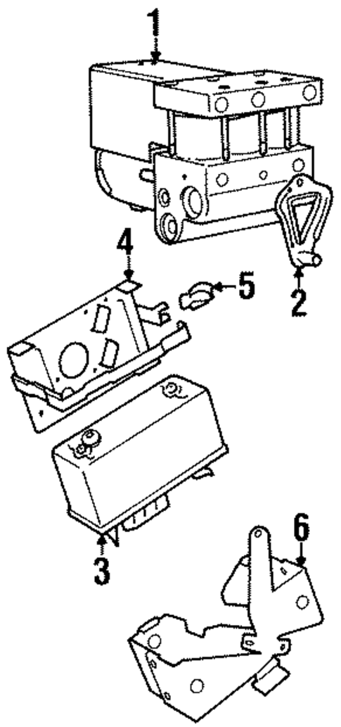 Anti-Lock Brakes for 1996 Volvo 960 #0