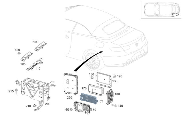 9001444 - Electrical Equipment and Instruments: Control Unit for Mercedes-Benz: E300, E350, E400, E43 AMG, E450, E53 AMG, E63 AMG S Image image