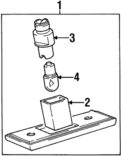 License Lamps for 1987 Volkswagen Jetta #0