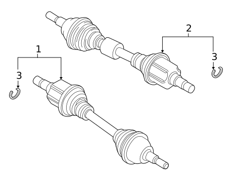 Drive Axles for 2017 Ford Focus #1