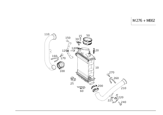 2760901241 - Radiator: Holder for Mercedes-Benz: GL450, GLE400, GLE43 AMG, GLE450 AMG, GLS450, ML400 Image image