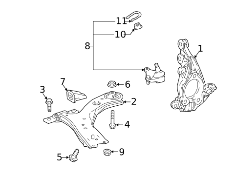 Suspension Components for 2020 Toyota Camry #1