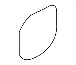 73525SWA000 - Body: Quarter Glass Spacer for Honda: CR-V Image