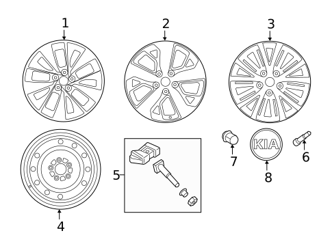 Wheels for 2018 Kia Optima #1