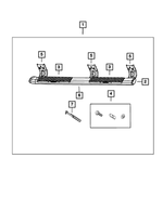68199103AA - Mopar Accessories - Component Parts: Side Step Bracket Kit for Mopar Image