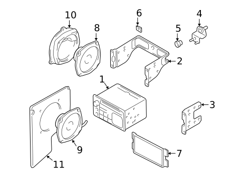 Sound System for 2001 Chevrolet Tracker #0