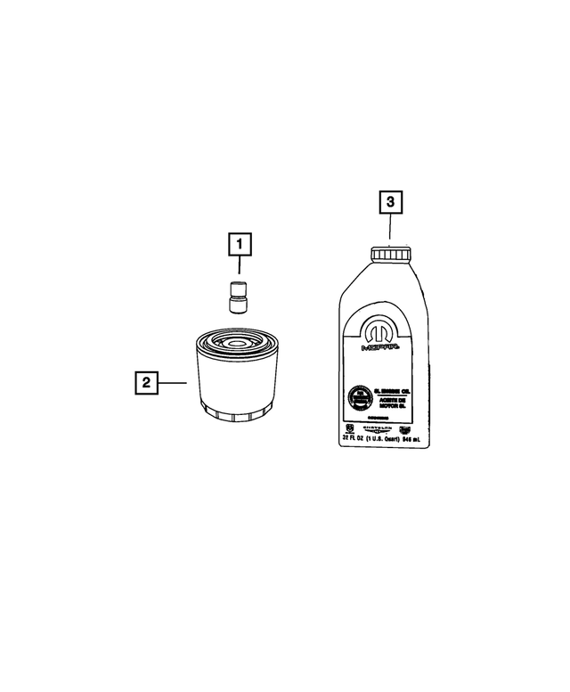 4893345AA - Engine: Engine Oil Cooler Connector for Mopar Image