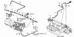 17417PAAA00 - Engine: TUBE, PRESSURE REGULATOR for Honda Image