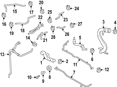 Radiator Hoses for 2025 Porsche Cayenne #0