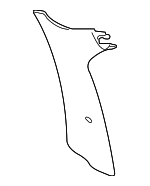 1C0867287H6N6 - Body: Quarter Pillar Trim for Volkswagen: Beetle Image