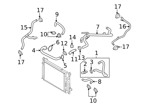 Hoses & Pipes for 2005 Audi S4 #0
