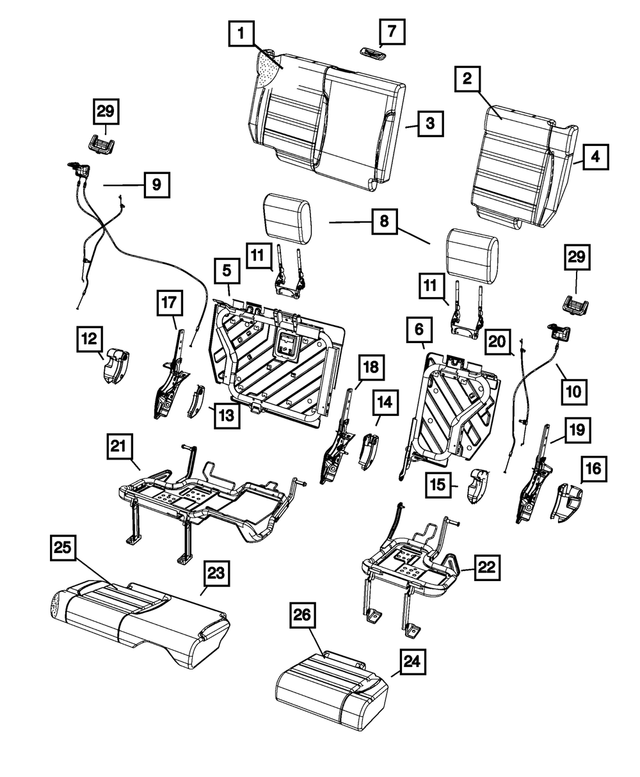 1FL361D5AA - : Seat Shield for Mopar Image