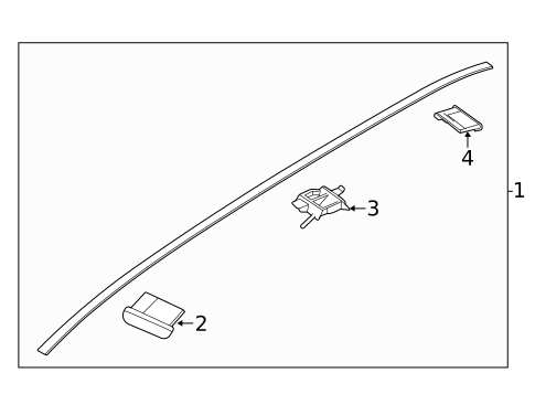 Exterior Trim - Roof for 2021 Hyundai Palisade #0