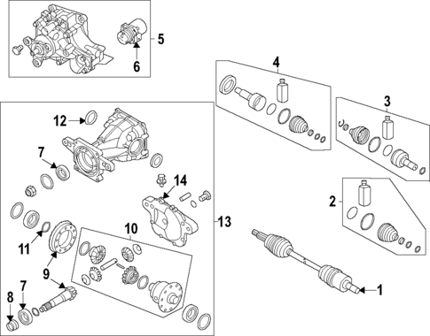 Axle Shafts & Joints for 2021 Kia Telluride #0