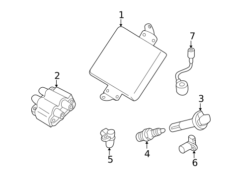 Control Modules for 2003 Subaru Impreza #0